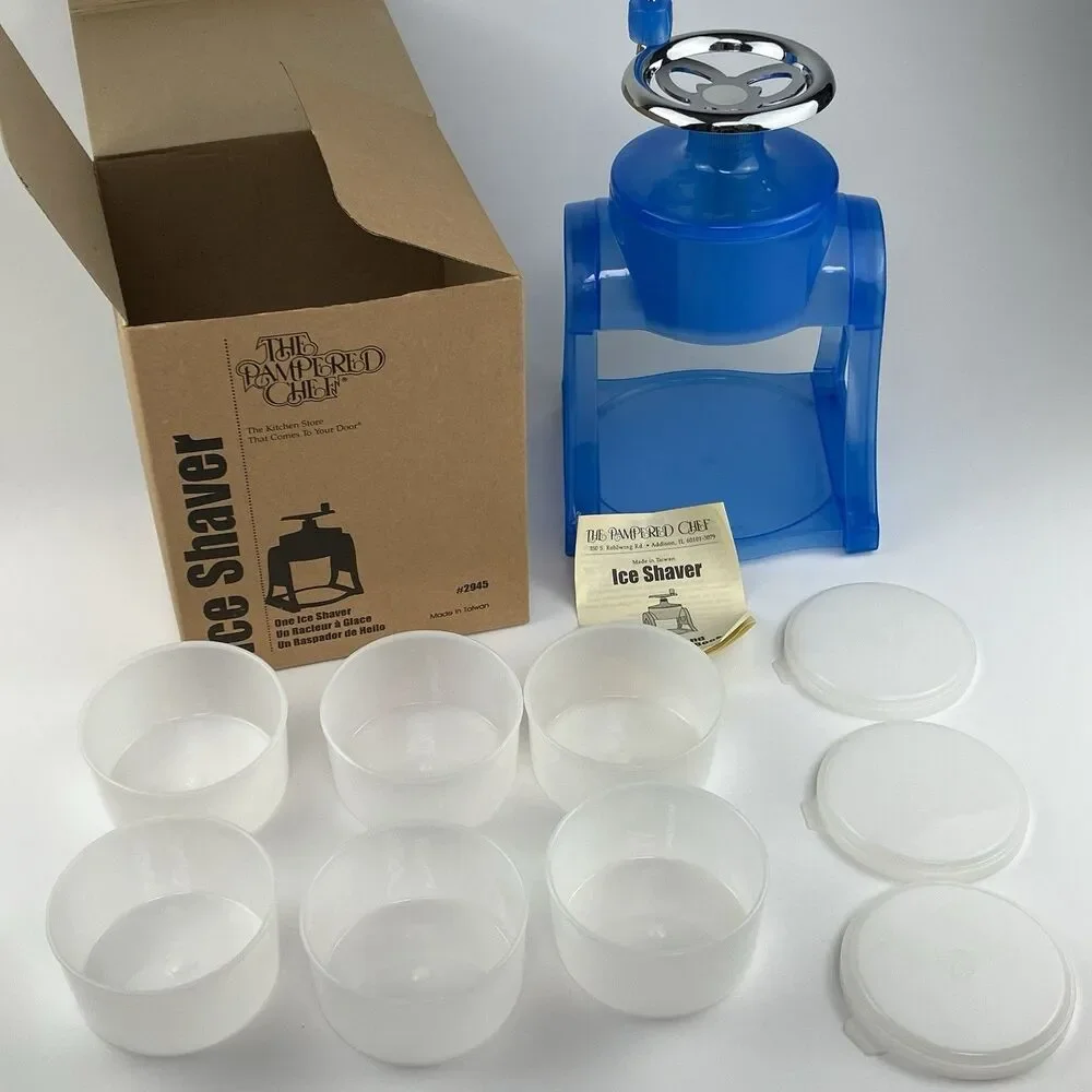 The Pampered Chef Ice Shaver | /w 6 Cups #2945
